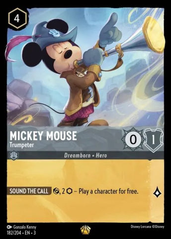 Disney Lorcana: Into The Inklands - Mickey Mouse – Trumpeter - 182/204