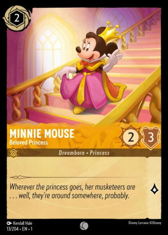 Disney Lorcana: First Chapter - Minnie Mouse: Beloved Princess - 13/204 - Foil