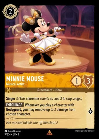 Disney Lorcana: Into The Inklands - Minnie Mouse – Musical Artist - 9/204
