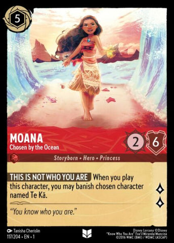 Disney Lorcana: First Chapter - Moana: Chosen By The Ocean - 117/204 - Foil