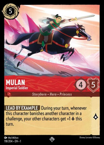Disney Lorcana: First Chapter - Mulan: Imperial Soldier - 118/204 - Foil