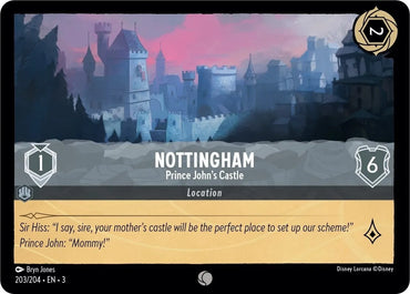 Disney Lorcana: Into The Inklands - Nottingham – Prince John’s Castle - 203/204