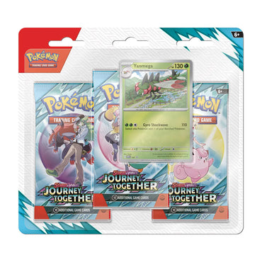 Pokémon TCG: Scarlet & Violet 9 – Journey Together - 3-Pack Blister - Yanmega