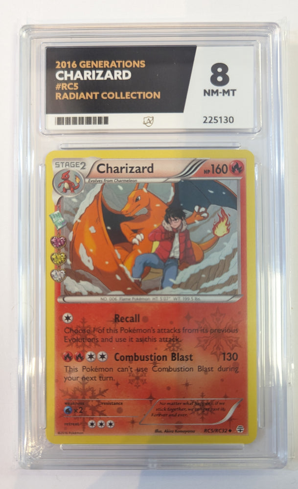 Charizard - RC5/RC32 - Generations - ACE Graded Card 8 - #225130