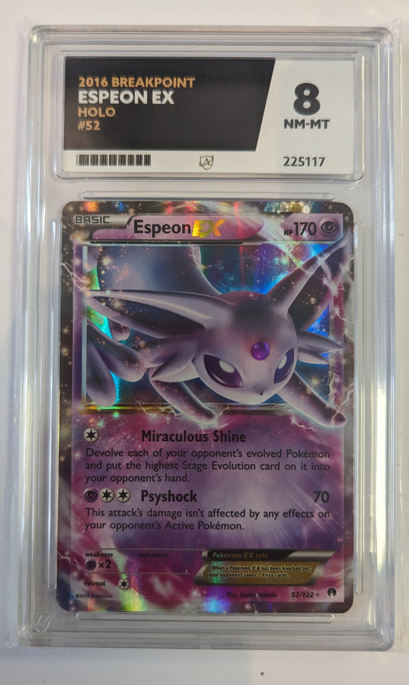 Espeon EX - 52/122 - Breakpoint - ACE Graded Card 8 - #225117