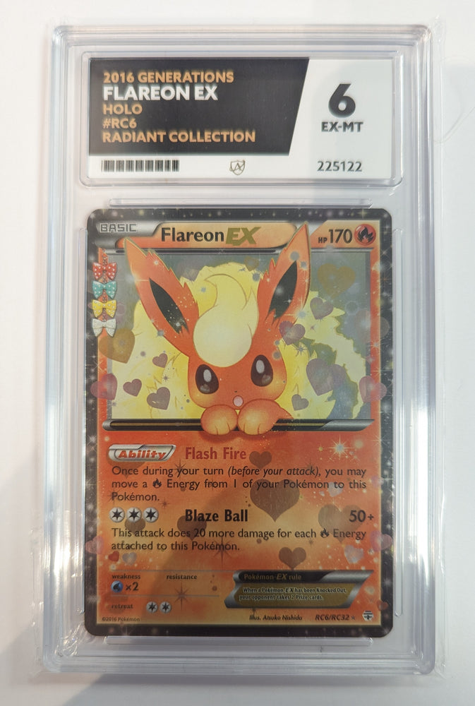 Flareon EX - RC6/RC32 - Generations - ACE Graded Card 6 - #225122