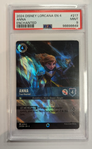 Anna - True-Hearted (Enchanted) (217/204) [Ursula's Return] - PSA Grade 9 - #98898649