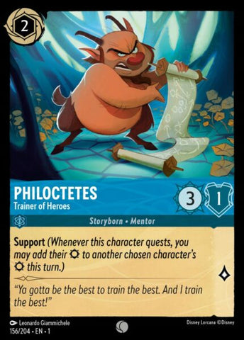 Disney Lorcana: First Chapter - Philoctetes: Trainer of Heroes - 156/204 - Foil