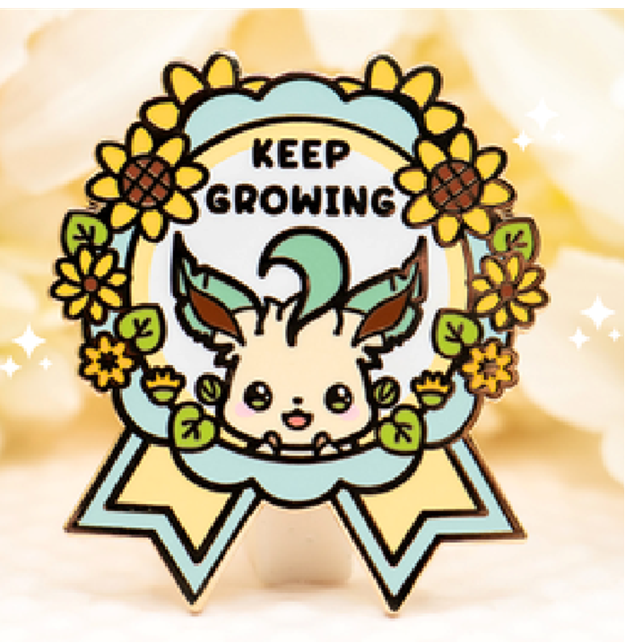 Leafeon - Keep Growing - Pin by Poroful