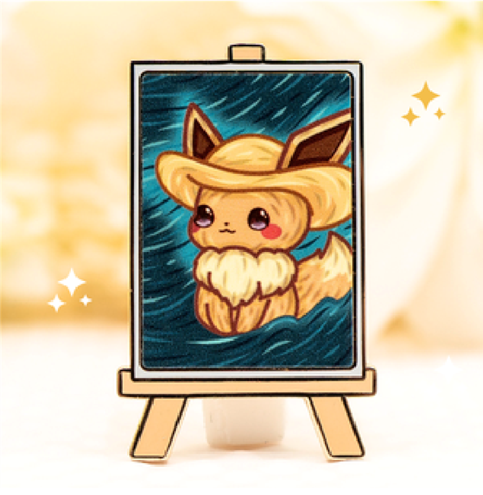 Eevee - Van Gogh - Pin by Poroful