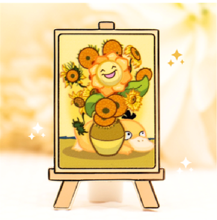 Psyduck & Sunflora - Flower Vase - Pin by Poroful
