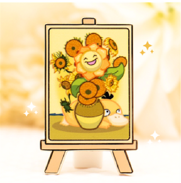 Psyduck & Sunflora - Flower Vase - Pin by Poroful