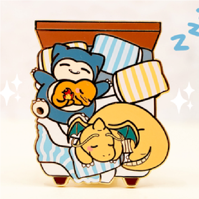 Snorlax & Dragonite & Charmander - Slumber Party - Pin by Poroful