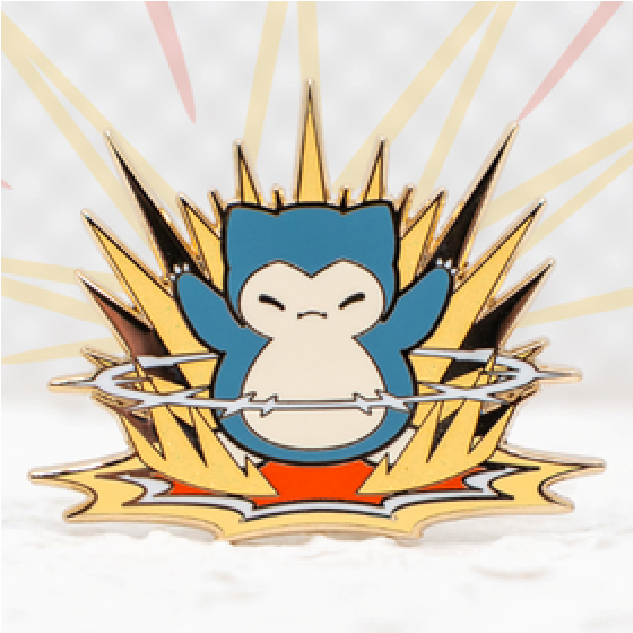 Snorlax - Heavy Slam - Jumbo Pin by Poroful