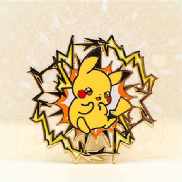 Pikachu - Pikapapow- Jumbo Pin by Poroful