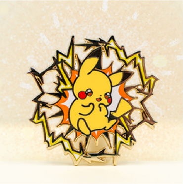 Pikachu - Pikapapow- Jumbo Pin by Poroful