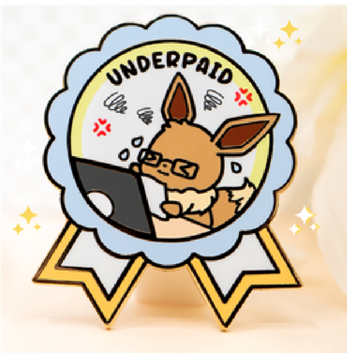 Eevee - Under Paid - Pin by Poroful