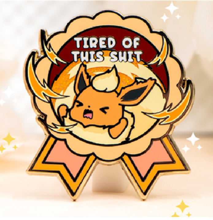 Flareon - Tired of this Shit - Pin by Poroful