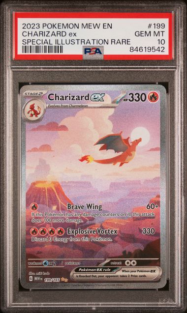 Charizard ex - 199/165 - Pokemon 151 - PSA Graded Card 10 - #84619542