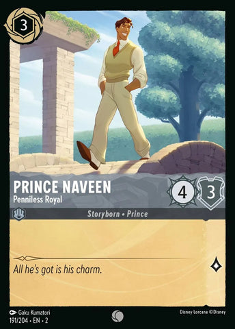 Disney Lorcana: Rise of the Floodborn - Prince Naveen: Penniless Royal - 191/204