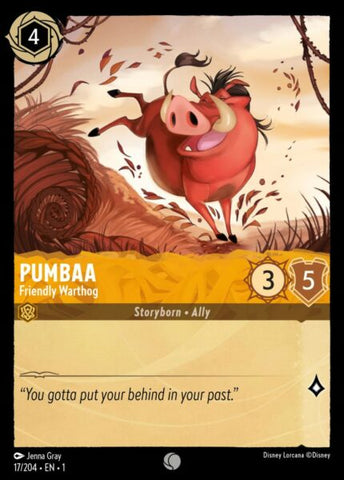 Disney Lorcana: First Chapter - Pumba: Friendly Warthog - 17/204 - Foil