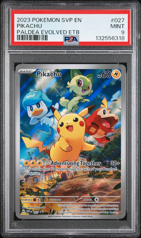 Pikachu - SVP 027 - Paldea Evolved - PSA Graded Card 9 - #132556318