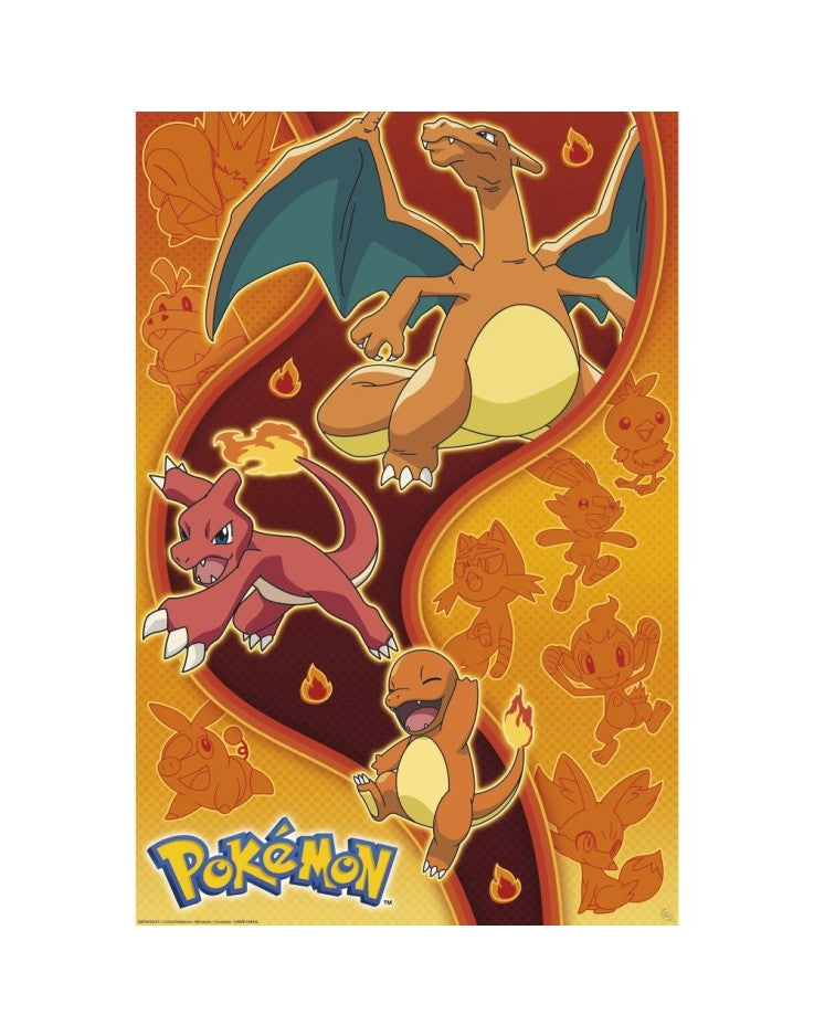 Maxi Poster - Pokemon Fire types
