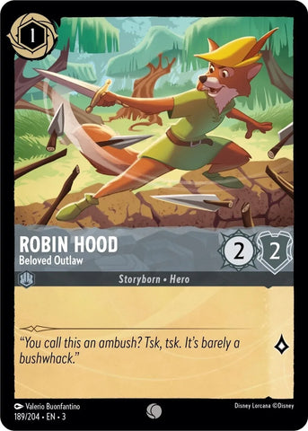 Disney Lorcana: Into The Inklands - Robin Hood – Beloved Outlaw - 189/204