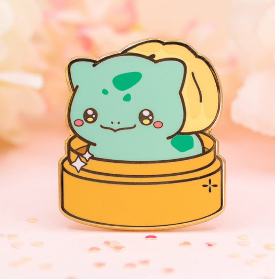 Boa-basaur -  Pokemon Pin Badge by Poroful