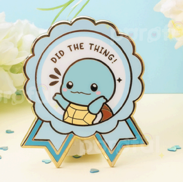 Pokemon - Squirtle - Did The Thing - Pin by Poroful