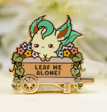 Leafeon 'Leaf Me Alone' Pin by Poroful