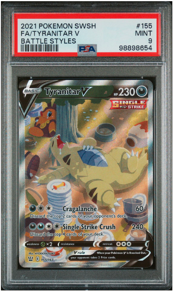 Tyranitar V - 115/163 - Battle Styles - PSA Graded Card 9 - #98898654