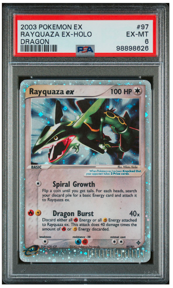 Rayquaza ex - 97/97 - EX Dragon - PSA Graded Card 6 - #98898626