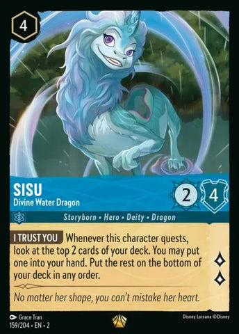 Disney Lorcana: Rise of the Floodborn - Sisu – Divine Water Dragon - 159/204