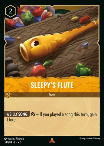 Disney Lorcana: Rise of the Floodborn - Sleepy’s Flute - 34/204