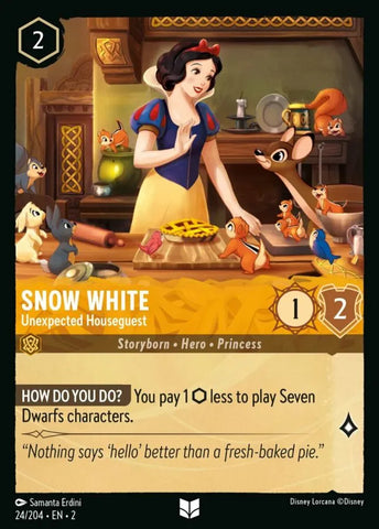 Disney Lorcana: Rise of the Floodborn - Snow White – Unexpected Houseguest - 24/204