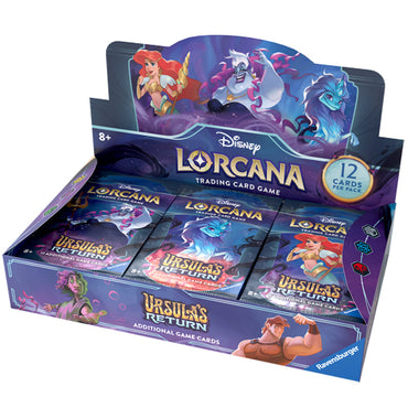 DISNEY LORCANA TRADING CARD GAME – URSULA'S RETURN – BOOSTER BOX ** Releases 31/05/2024 **
