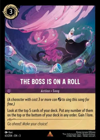 Disney Lorcana: Into The Inklands - The Boss is on a Roll - 63/204