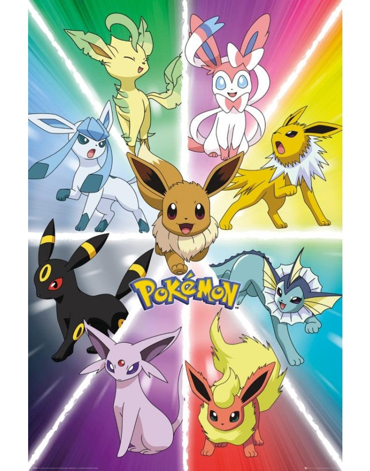 Maxi Poster - Pokemon - Eeveelutions