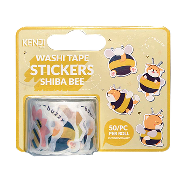 WASHI TAPE STICKERS - SHIBA BEE