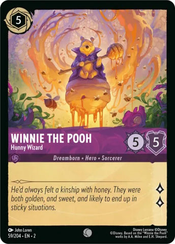 Disney Lorcana: Rise of the Floodborn - Winnie The Pooh – Hunny Wizard - 59/204