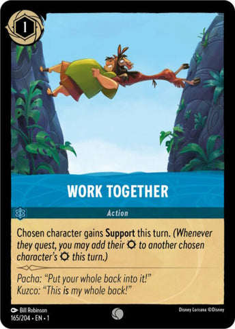 Disney Lorcana: First Chapter - Work Together - 165/204 - Foil