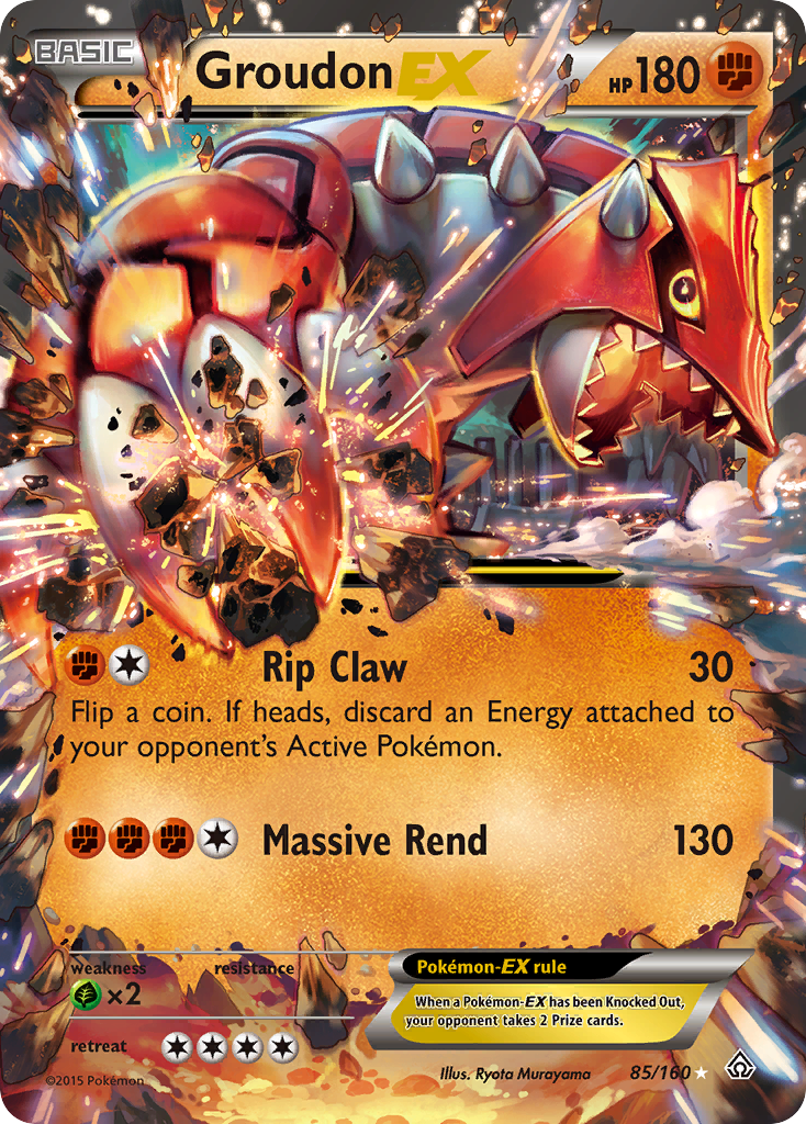 Groudon EX 150/160 ポケモンカード Groudon EX (85/160) [XY: Primal Clash]
