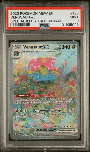 Venusaur ex - 198/165 - Pokemon 151 - PSA Graded Card 9 - #101935046
