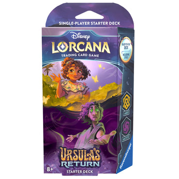 DISNEY LORCANA TRADING CARD GAME – URSULA'S RETURN – STARTER DECK – AMBER AND AMETHYST ** Releases 31/05/2024 **