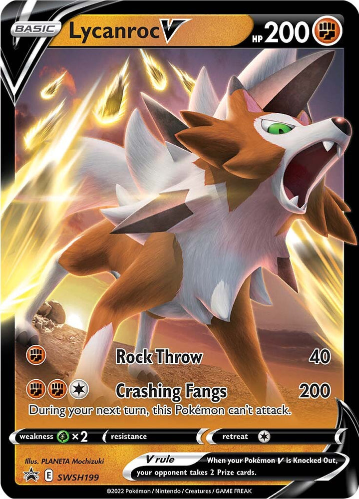 Pokemon Ex Cards Lycanroc Midnight Form Pokemon Card - 095/185 Vivid  Voltage Rare Evolution Card Full Art Pokemon Cards