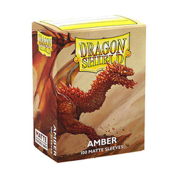 Dragon Shield - Dual Matte Standard Size Sleeves 100pk - Amber