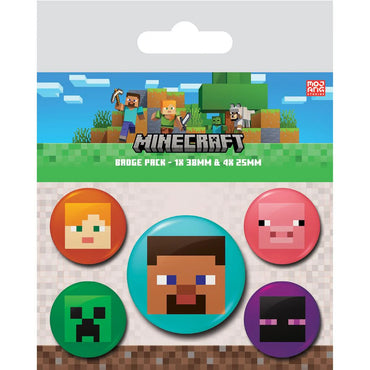 MINECRAFT BADGE PACK