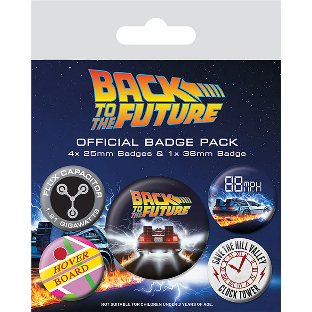BACK TO THE FUTURE BADGE PACK