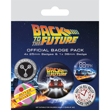 BACK TO THE FUTURE BADGE PACK